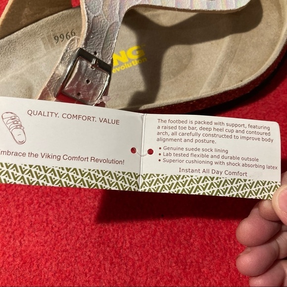 VIKING Sz 41 Revolution Thong Comfort Sandals  NWT - Picture 6 of 10